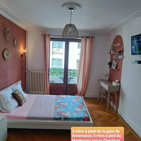 Belle Chambre Avec Balcon Prive - 3 Mins Gare Annemasse - Geneve Acces Direct Apartment Exterior foto